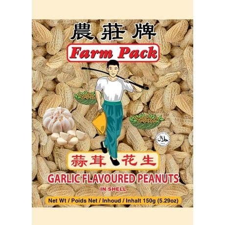 Geröstete Erdnüsse Knoblauch