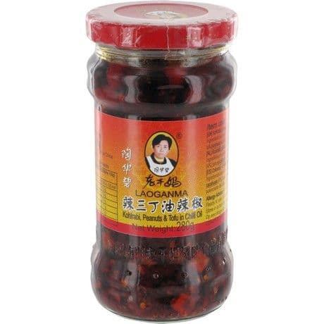 Kohlrabi, Erdnuss & Tofu in Chiliöl