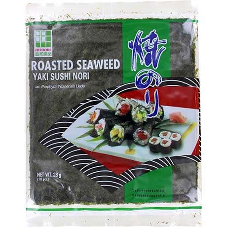 Seetang Geröstet Yaki Sushi Nori Grün